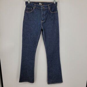NWT The Kooples Button Fly High Waisted Straight Fit Dark Wash Denim Jeans 28